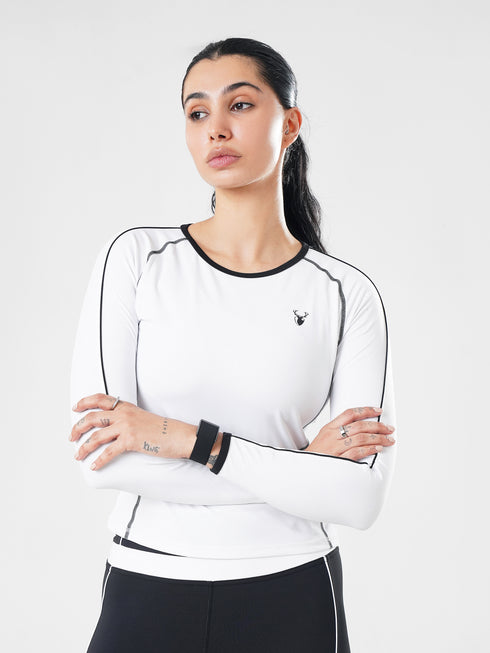 StrikeLine Fitted Tee in White